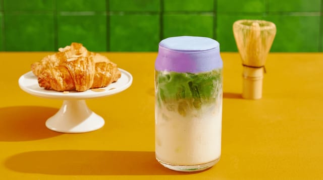 Ube Matcha Latte.