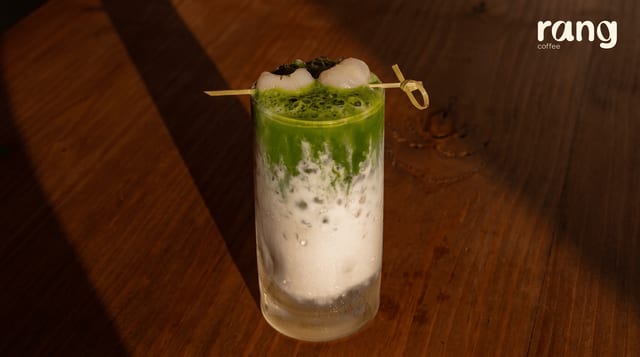 Lychee Matcha Latte.